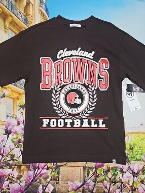 Cleveland Browns Graphic Football Tee Shirt Top Size Small New